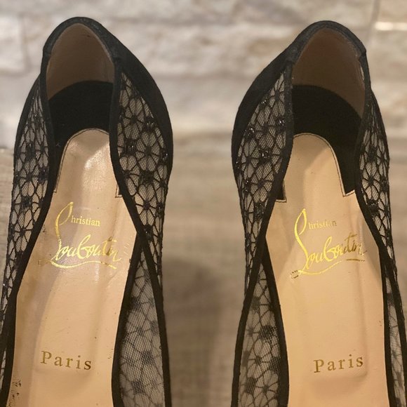 CHRISTIAN LOUBOUTIN - Very Lace Heels - SIZE 40 - Picture 2 of 10